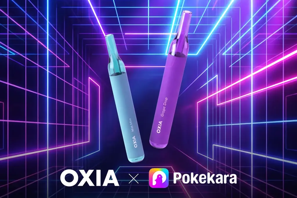 吸引式フレーバーデバイス「OXIA」、カラオケアプリ「ポケカラ」と共同キャンペーンを実施 画像 1