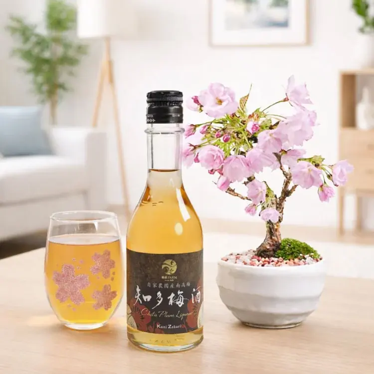 母の日に桜が咲く体験を贈る梅酒盆栽セット