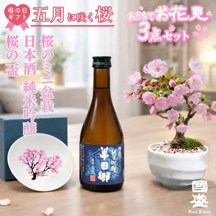 【母の日ギフトや春の贈り物に】５月に咲く桜で、自宅で花見酒が楽しめる「おうちでお花見 ～梅酒と盆栽セット～」が発売 画像 8