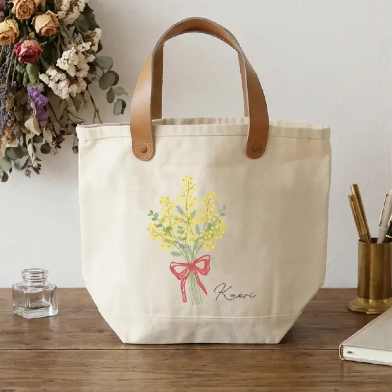 【ココロを贈る 名入れギフトOkulu】母の日に想いを込めて選ぶ新提案。誕生花×名入れトートバッグが新登場 画像 5
