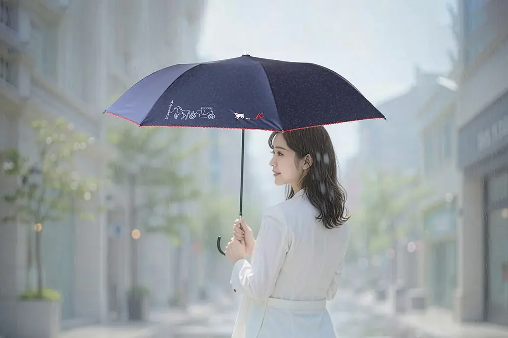 横浜元町のバッグブランド「キタムラ」より、晴雨兼用パラソルが新登場　― 猛暑の日差しも突然の雨も、上品に心地よく ― 画像 2