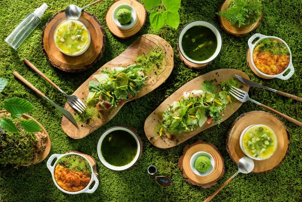 【奥入瀬渓流ホテル】食べられるこけ玉が新登場！奥入瀬渓流を代表する天然のこけ玉の成り立ちを表現した、知的好奇心を刺激するかき氷「おいらせこけ玉氷」提供開始 画像 13