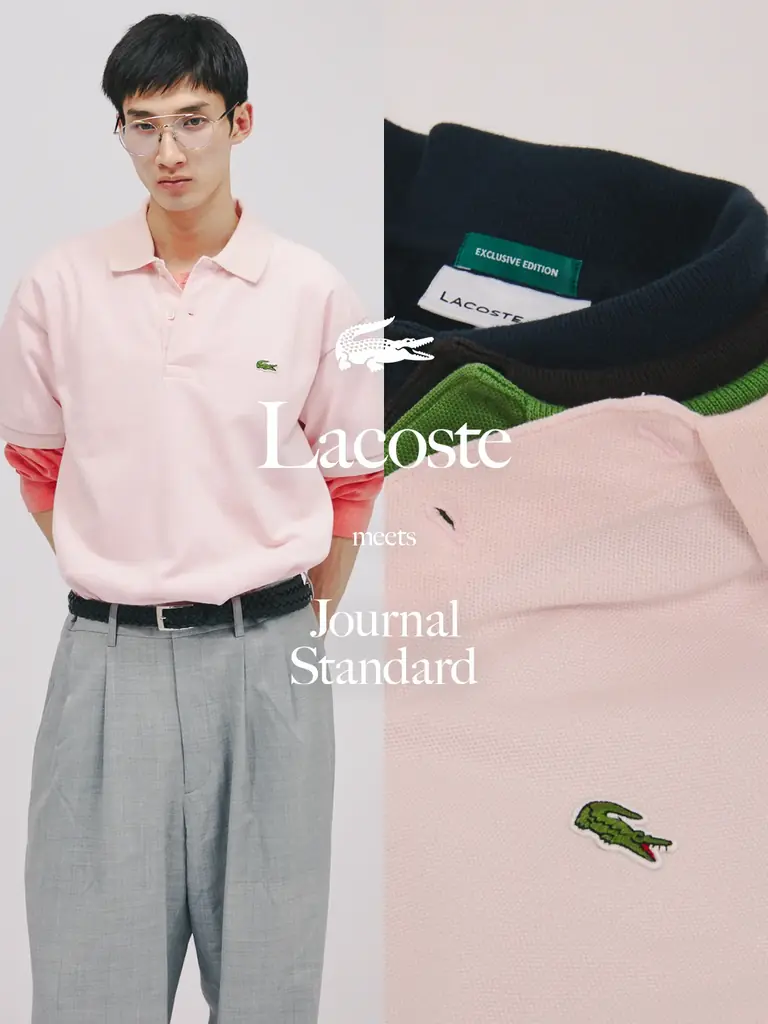 JORNAL STANDARDより、クラシックを今のバランスに編集したLACOSTE別注ポロ＆ボーダーTが発売 画像 1