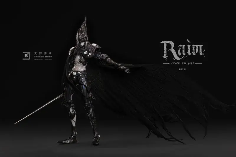 「Beautiful Chemistry x 天野喜孝 クロウナイト – 鴉狩 Raim」アクションフィギュアが登場。あみあみにて予約受付中。 画像 10