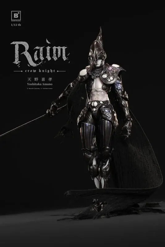 「Beautiful Chemistry x 天野喜孝 クロウナイト – 鴉狩 Raim」アクションフィギュアが登場。あみあみにて予約受付中。 画像 12