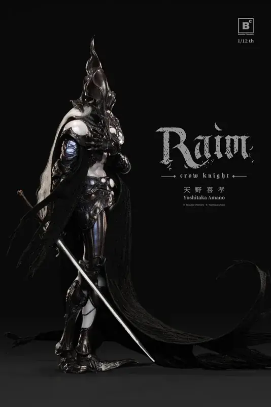 「Beautiful Chemistry x 天野喜孝 クロウナイト – 鴉狩 Raim」アクションフィギュアが登場。あみあみにて予約受付中。 画像 17