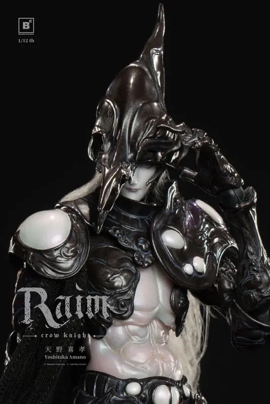 「Beautiful Chemistry x 天野喜孝 クロウナイト – 鴉狩 Raim」アクションフィギュアが登場。あみあみにて予約受付中。 画像 4