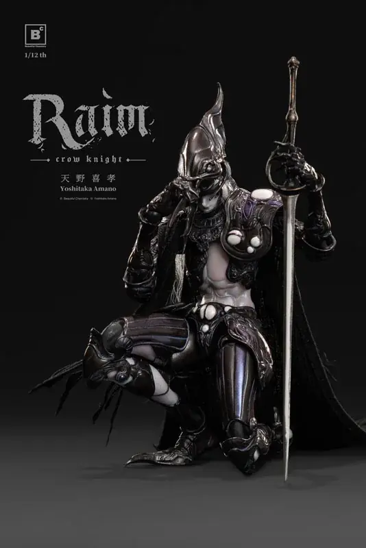 「Beautiful Chemistry x 天野喜孝 クロウナイト – 鴉狩 Raim」アクションフィギュアが登場。あみあみにて予約受付中。 画像 7