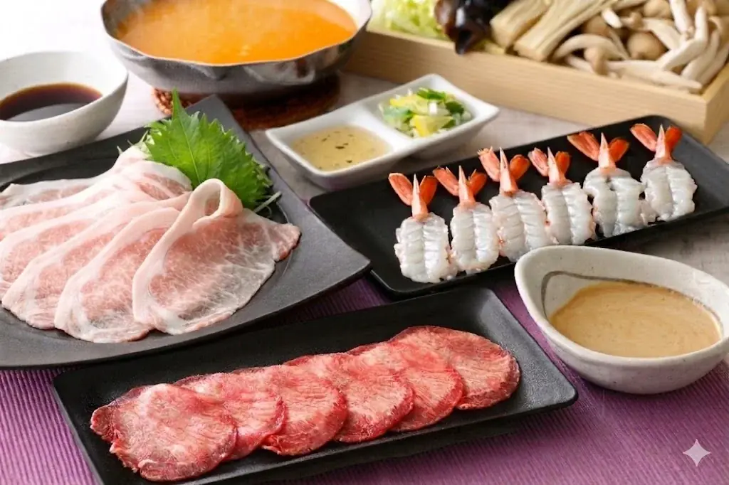 【一人鍋しゃぶしゃぶ すうぷ 静岡パルコ】『牛たん』×『生海老』の贅沢共演！4/16㈭より「牛たんと生海老しゃぶしゃぶ」を数量限定でご提供！肉と海鮮の旨みを”食べ放題”でご堪能ください！ 画像 3