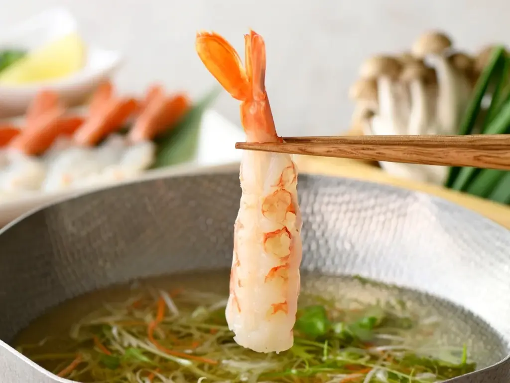 【一人鍋しゃぶしゃぶ すうぷ 静岡パルコ】『牛たん』×『生海老』の贅沢共演！4/16㈭より「牛たんと生海老しゃぶしゃぶ」を数量限定でご提供！肉と海鮮の旨みを”食べ放題”でご堪能ください！ 画像 5