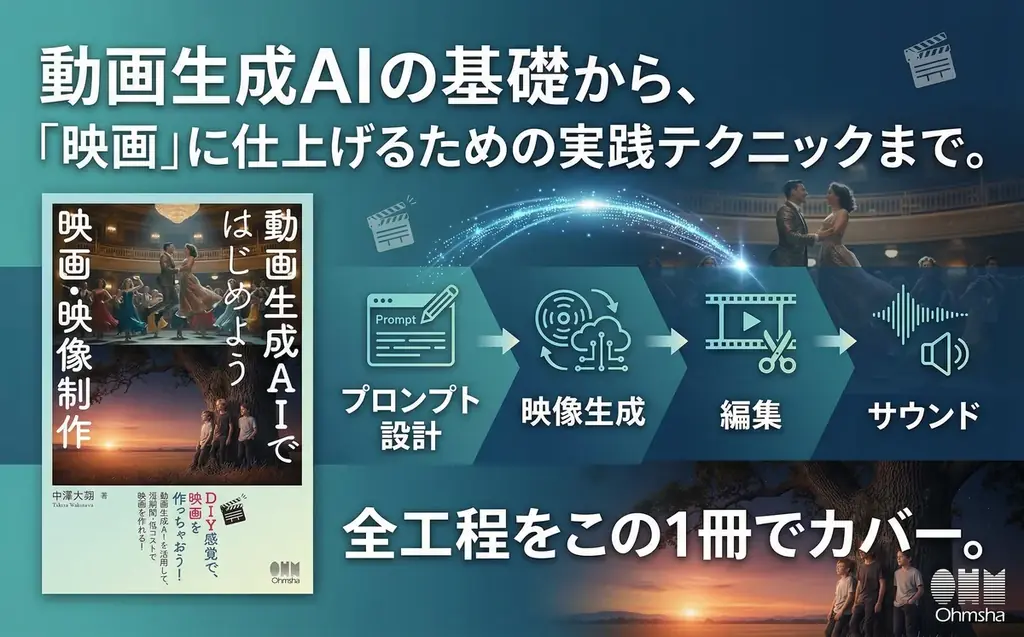 AIを活用して映画制作! 映画祭受賞歴のある映画監督が制作ノウハウを全公開した書籍『動画生成AIではじめよう 映画・映像制作』が新発売! 画像 4