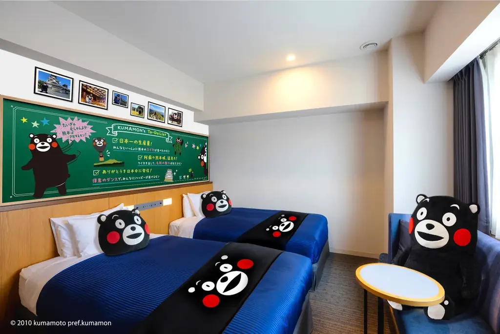 【WHGホテルズ】“お仕事モード”のくまモンの日常をのぞき見しよう！　コラボレーションルーム「熊本県営業部長のスペシャルルームだモン！」が誕生　『くまモン WHGホテルズに出張中！』 画像 6