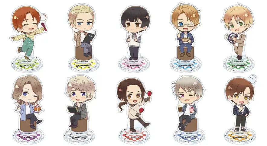 アニメ『ヘタリア World★Stars』×カラオケマック コラボキャンペーン開催決定！カラオケを楽しむミニキャライラストのコラボ限定グッズが登場！ 画像 2