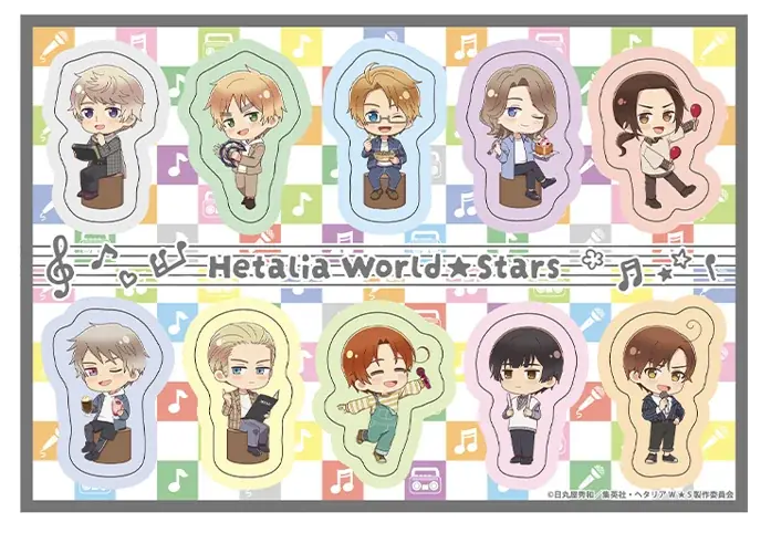 アニメ『ヘタリア World★Stars』×カラオケマック コラボキャンペーン開催決定！カラオケを楽しむミニキャライラストのコラボ限定グッズが登場！ 画像 5