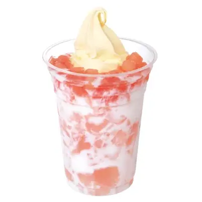 弾ける“もも”のみずみずしさが初夏にぴったり 濃厚クラウンバニラ第2弾「ピーチ&ピーチクラウンバニララテフロート」など展開 画像 3