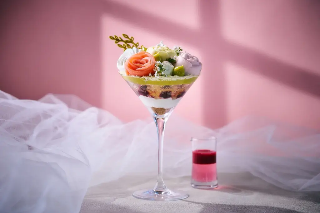 5/1開始｜東京紀尾井町のローズブーケ風パフェ新登場