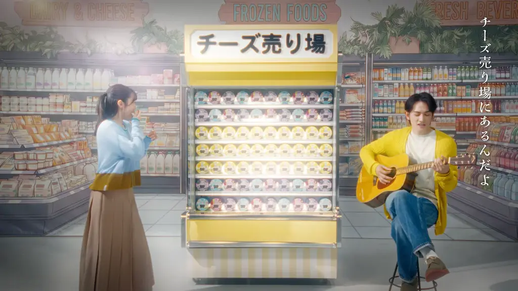 町田啓太さんがギターと歌の弾き語りに人生初挑戦！　QBBチーズデザート6P 新TV-CM 4月18日（土）より全国放送開始！ 画像 5