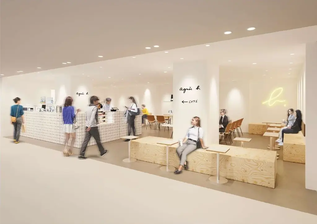 4月28日オープン　神戸阪急にアニエスベーカフェ、限定メニューも