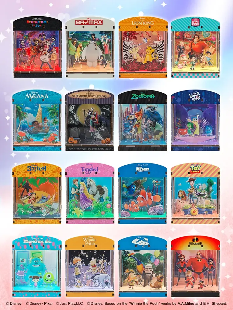 【手のひらサイズの光るインテリアキット】ディズニーの人気作品が、小さな箱の中で輝く。「HAKOBEYA」全16種が2026年4月下旬発売！ 画像 7