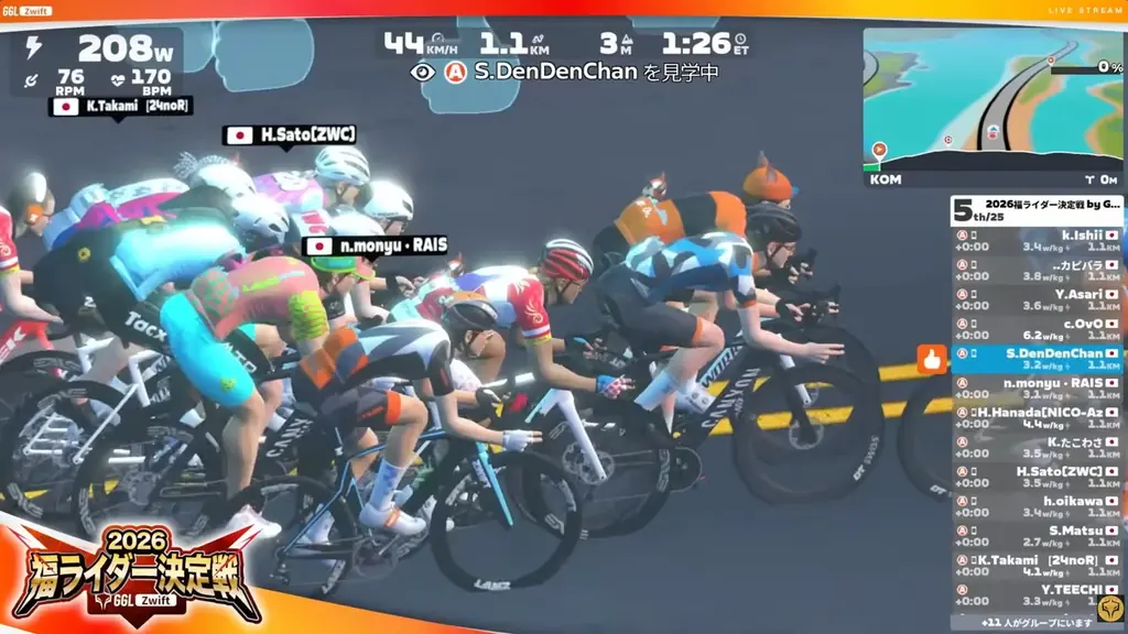 自転車eスポーツ大会「第3回GGL Zwift Powered by Wahoo」が2026年4月23日（木）に開催決定。 画像 5