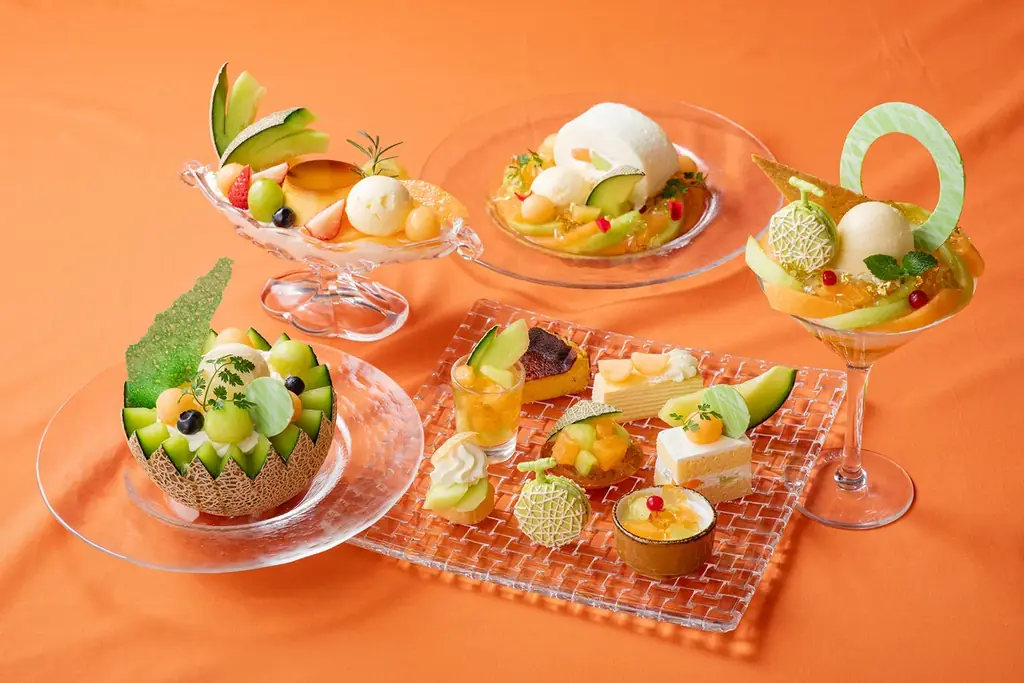この季節だけの旬のご褒美。5つの味わいを、贅沢に食べ比べ！ジューシーなメロンづくしのスイーツが勢ぞろい 「メロンスイーツフェア」～小田急ホテルセンチュリーサザンタワー～ 画像 1