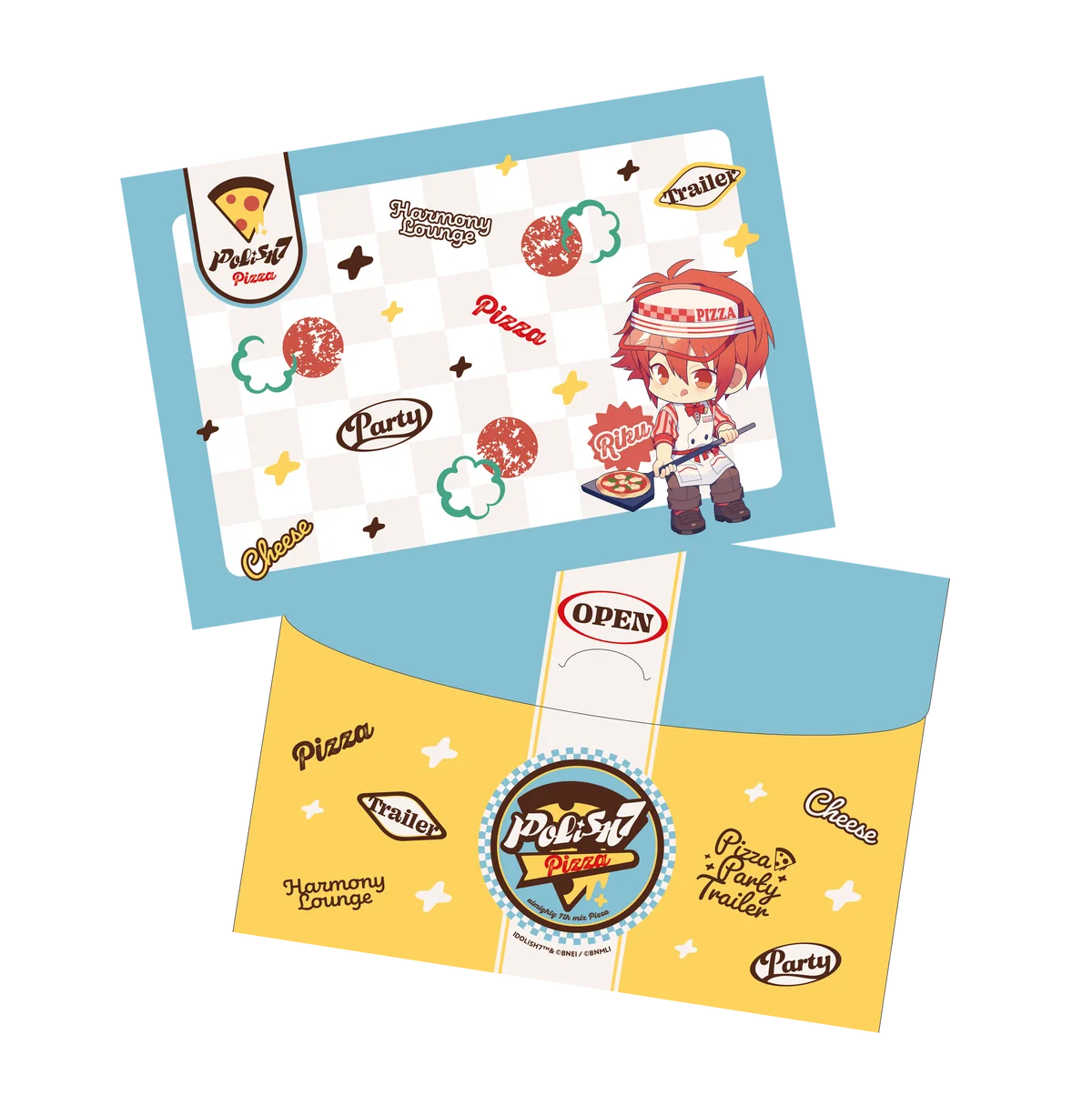 『アイドリッシュセブン』コラボカフェ第4弾「Pizza Party Trailer」は5月12日から！　新規ビジュアルのオリジナルグッズ販売やGratteコラボも展開!! 画像 10