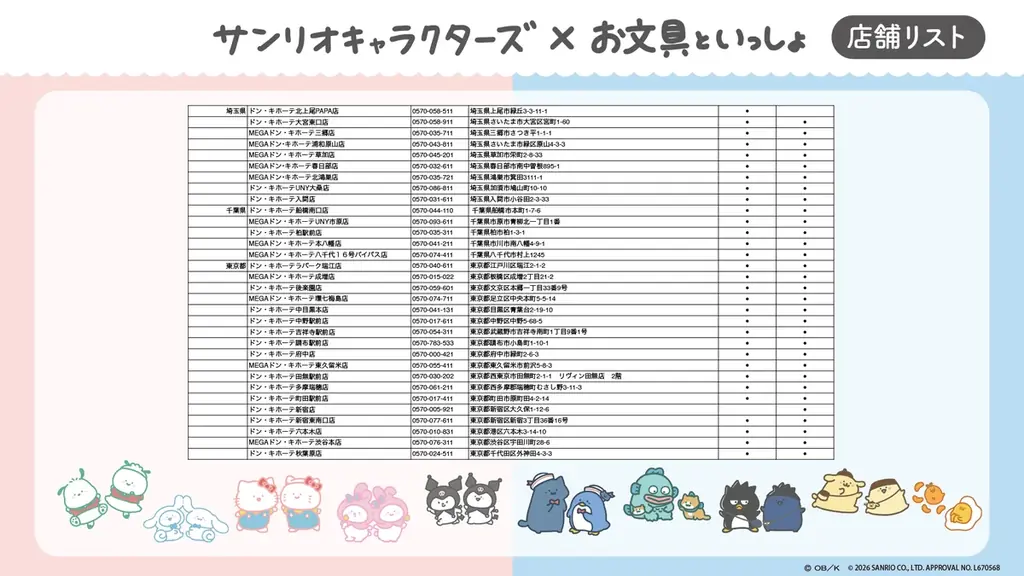 「お文具といっしょ」と「サンリオキャラクターズ」のコラボ！4/25 (土)より、全国の「ドン・キホーテ」、「アピタ」店舗にて限定商品を発売開始！ 画像 5