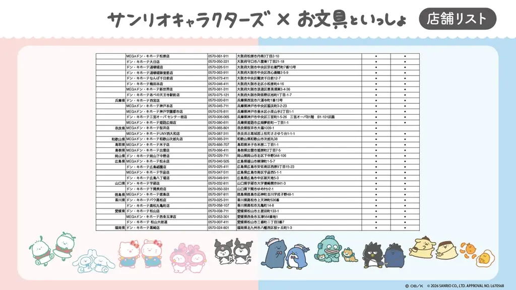 「お文具といっしょ」と「サンリオキャラクターズ」のコラボ！4/25 (土)より、全国の「ドン・キホーテ」、「アピタ」店舗にて限定商品を発売開始！ 画像 8