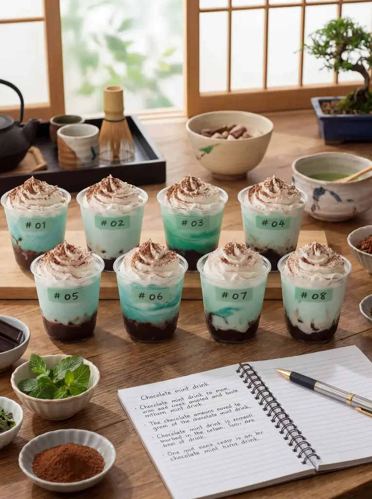 【4月26日発売】甘味処鎌倉、「わらびもちドリンク 和のチョコミント」を全国店舗で販売開始 画像 3