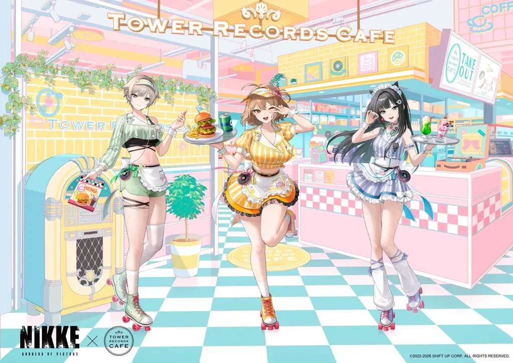 人気ゲーム「勝利の女神：NIKKE」がタワレコと初コラボ 5月1日からPOP UP SHOP＆コラボカフェを開催 画像 2