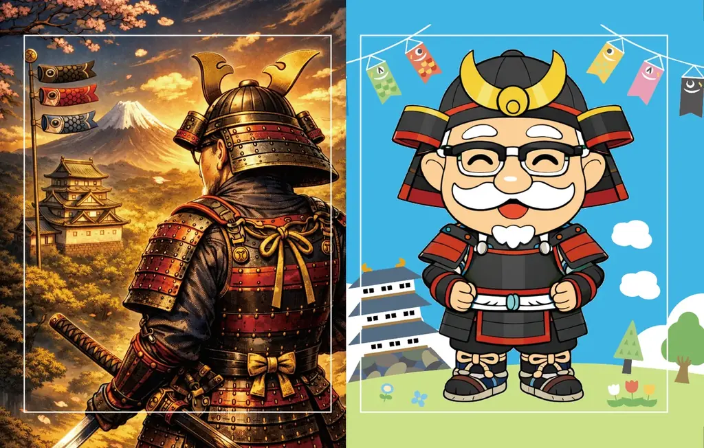 【限定ステッカーが手に入る塗り絵キャンペーンが初登場】各店舗の従業員手づくりの個性豊かな甲冑姿がお出迎え「武者カーネル」4月29日(水・祝)から期間限定で展示 画像 3