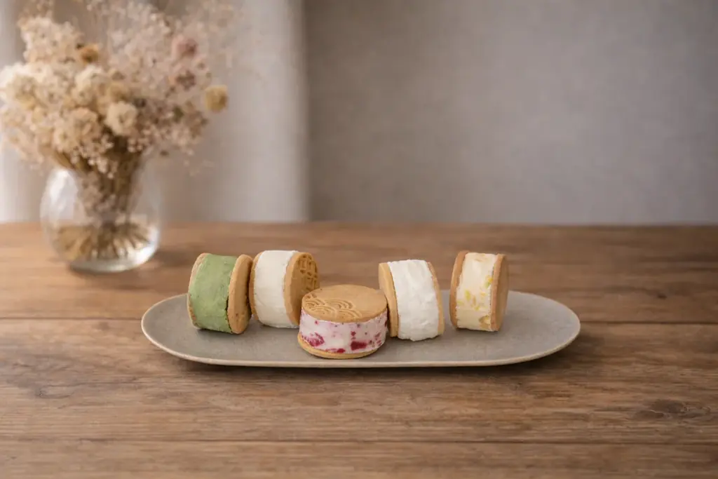 【WASHI CAFE 紙遊】1周年記念、岐阜県産米粉「ハツシモ」使用のアイスクッキーサンドをオンライン販売開始 画像 2