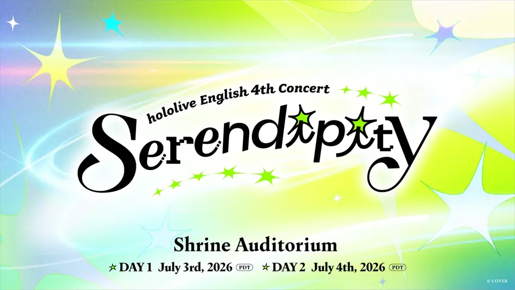 「ホロライブEnglish」4回目の全体ライブ『hololive English 4th Concert -Serendipity-』現地チケット販売開始！ 画像 1