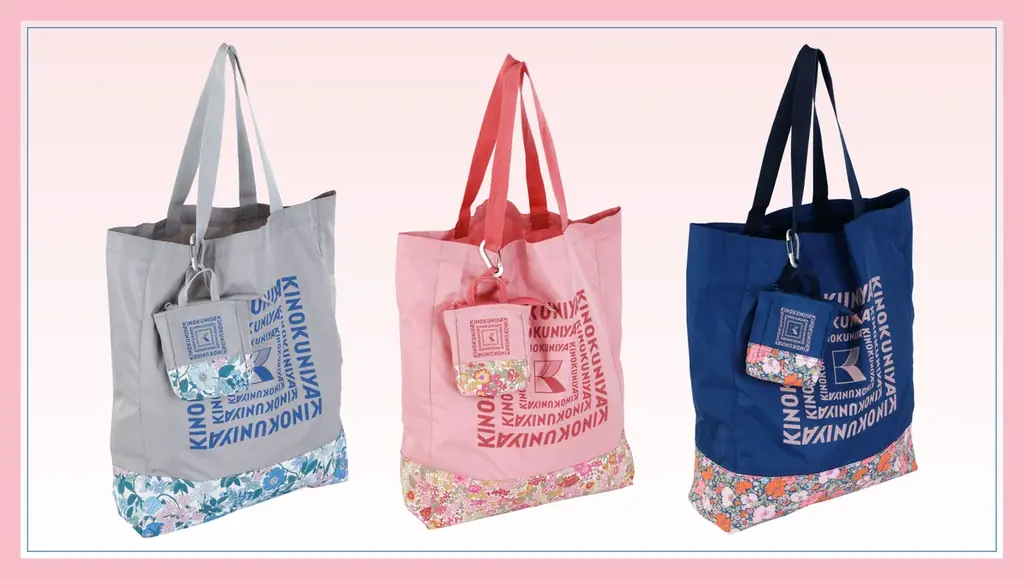 4月22日20時発売：紀ノ国屋のリバティ柄エコバッグ3色