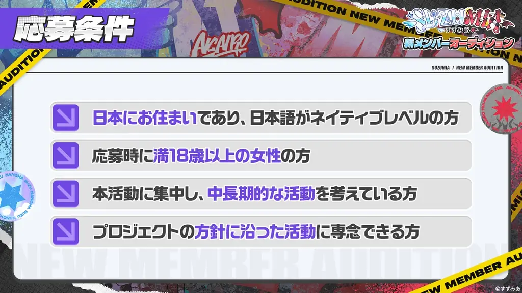 ファンと共に作り上げる最強の「すずみあ」、新メンバーオーディションの受付を開始 画像 2