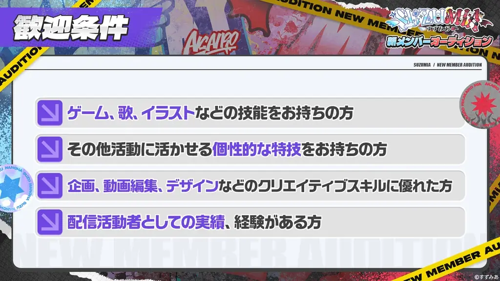 ファンと共に作り上げる最強の「すずみあ」、新メンバーオーディションの受付を開始 画像 3