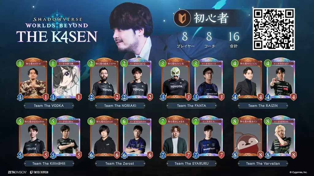「ZETA DIVISION」CREATOR部門のk4senが、『Shadowverse: Worlds Beyond The k4sen Supported by Cygames』を開催！ 画像 3