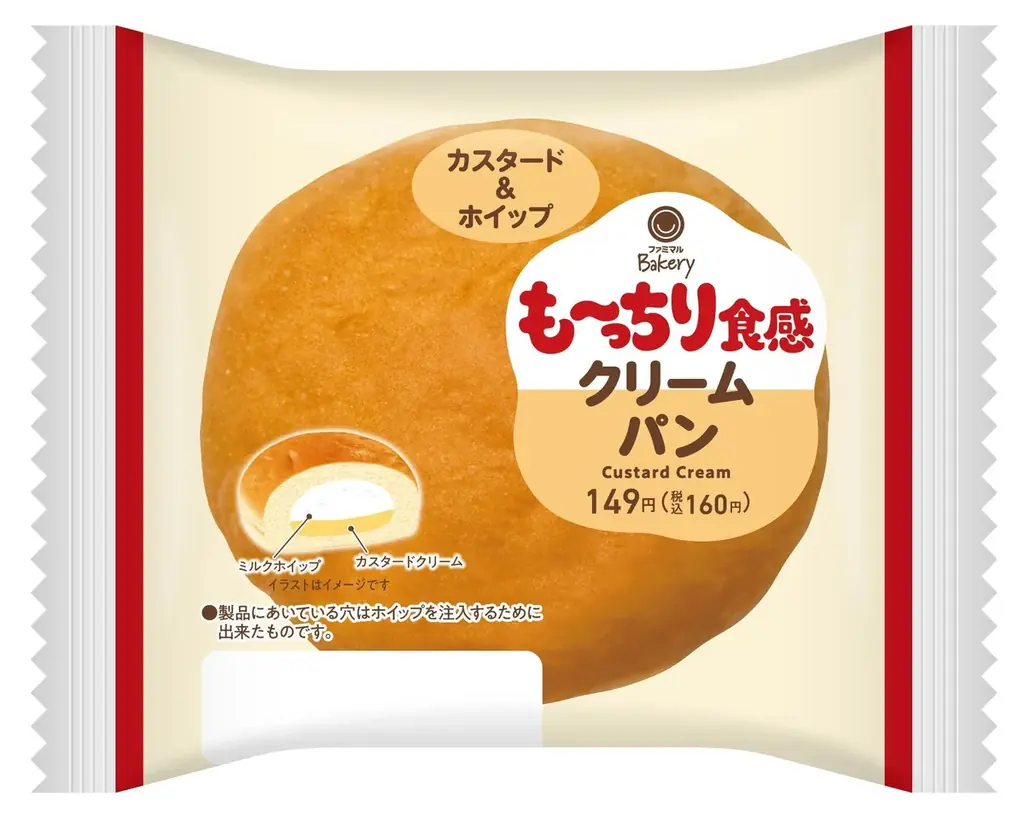発売から13日で累計販売数533万食突破！生コッペパンに次ぐ大ヒット！パン好きファミマ社員から「売れそう」と票を最も集めた「も～っちり食感クリームパン」が4月21日（火）から新発売！ 画像 3