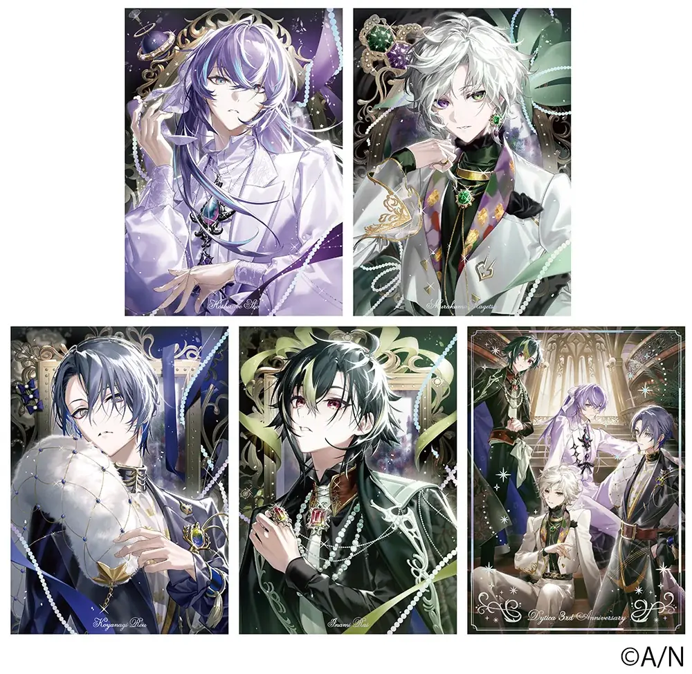 「にじさんじ」所属VTuberユニット・Dyticaのデビュー3周年記念フェアが、全国アニメイトで4月24日から開催！　撮りおろしビジュアルを使用した商品の販売や、グラッテコラボの実施も!! 画像 4