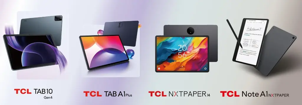 TCL、新型タブレットシリーズとスマートAI電子ノートを発表NXTPAPER搭載プレミアムモデルから、日常使いに最適なエントリーモデルまで幅広く展開 画像 1