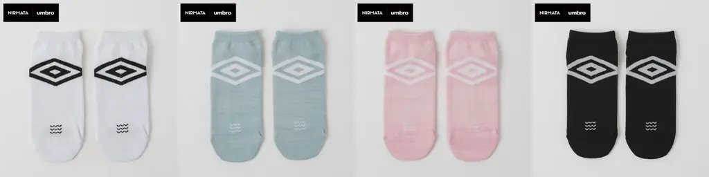 【イオン限定】「ＮＩＲＭＡＴＡ（ニルマータ）」×「ＵＭＢＲＯ（アンブロ）」コラボソックス新発売 画像 3