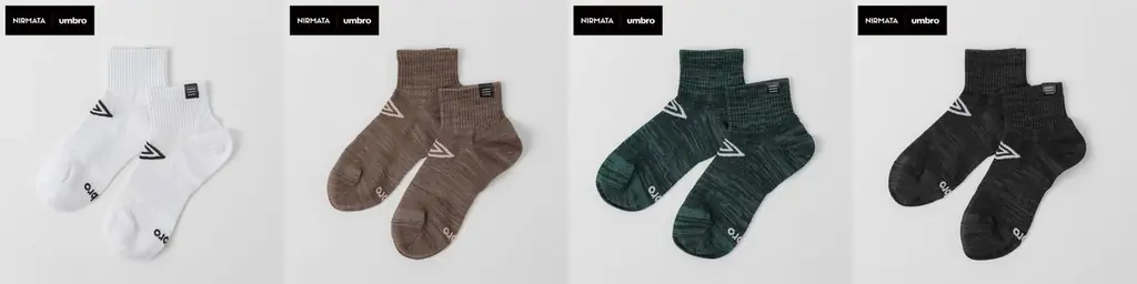 【イオン限定】「ＮＩＲＭＡＴＡ（ニルマータ）」×「ＵＭＢＲＯ（アンブロ）」コラボソックス新発売 画像 4