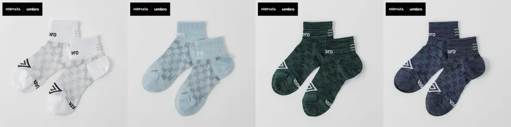 【イオン限定】「ＮＩＲＭＡＴＡ（ニルマータ）」×「ＵＭＢＲＯ（アンブロ）」コラボソックス新発売 画像 6
