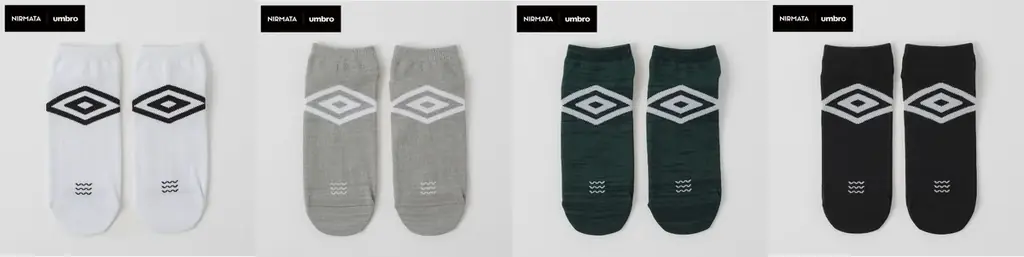 【イオン限定】「ＮＩＲＭＡＴＡ（ニルマータ）」×「ＵＭＢＲＯ（アンブロ）」コラボソックス新発売 画像 9