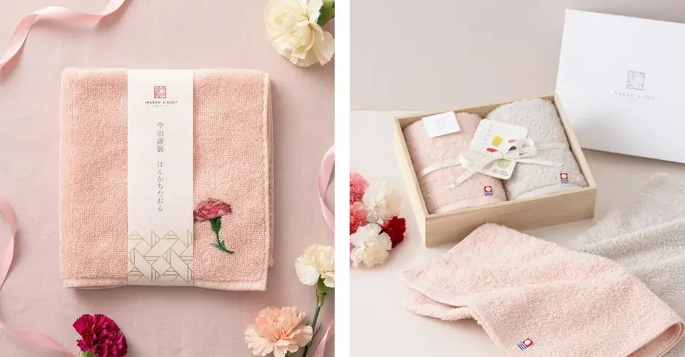 大好きなお母さんへ、心温まる「ありがとう」を。母の日ギフトに最適な、限定刺繍入りハンカチや上質な木箱入りタオルを発売 画像 2