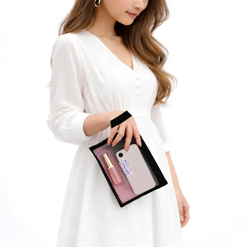 ME-Qの便利でおしゃれなオリジナルメッシュポーチが新登場！1個から作成可能なストラップ付きフラットポーチ（2026/04/21） 画像 2