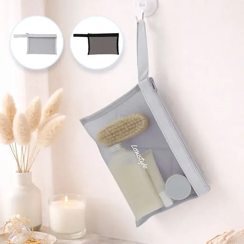 ME-Qの便利でおしゃれなオリジナルメッシュポーチが新登場！1個から作成可能なストラップ付きフラットポーチ（2026/04/21） 画像 3