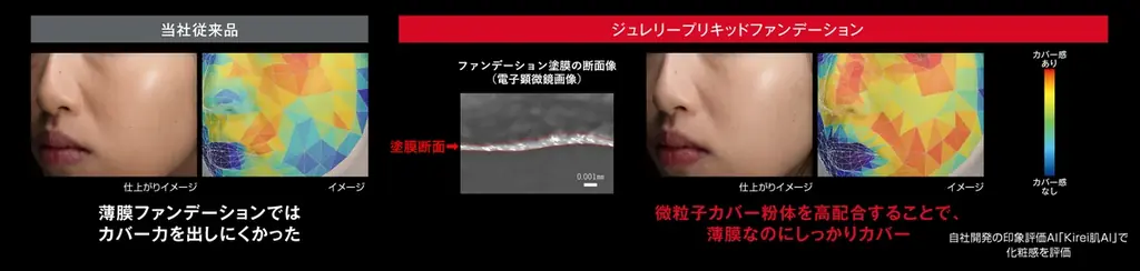 KATE「月夜の海月」からくずれにくい美容液リキッドファンデーション登場。乾燥もテカリも制する“新種”のジュレで、うるおいとどめ、１日中生ツヤ続く。 画像 11