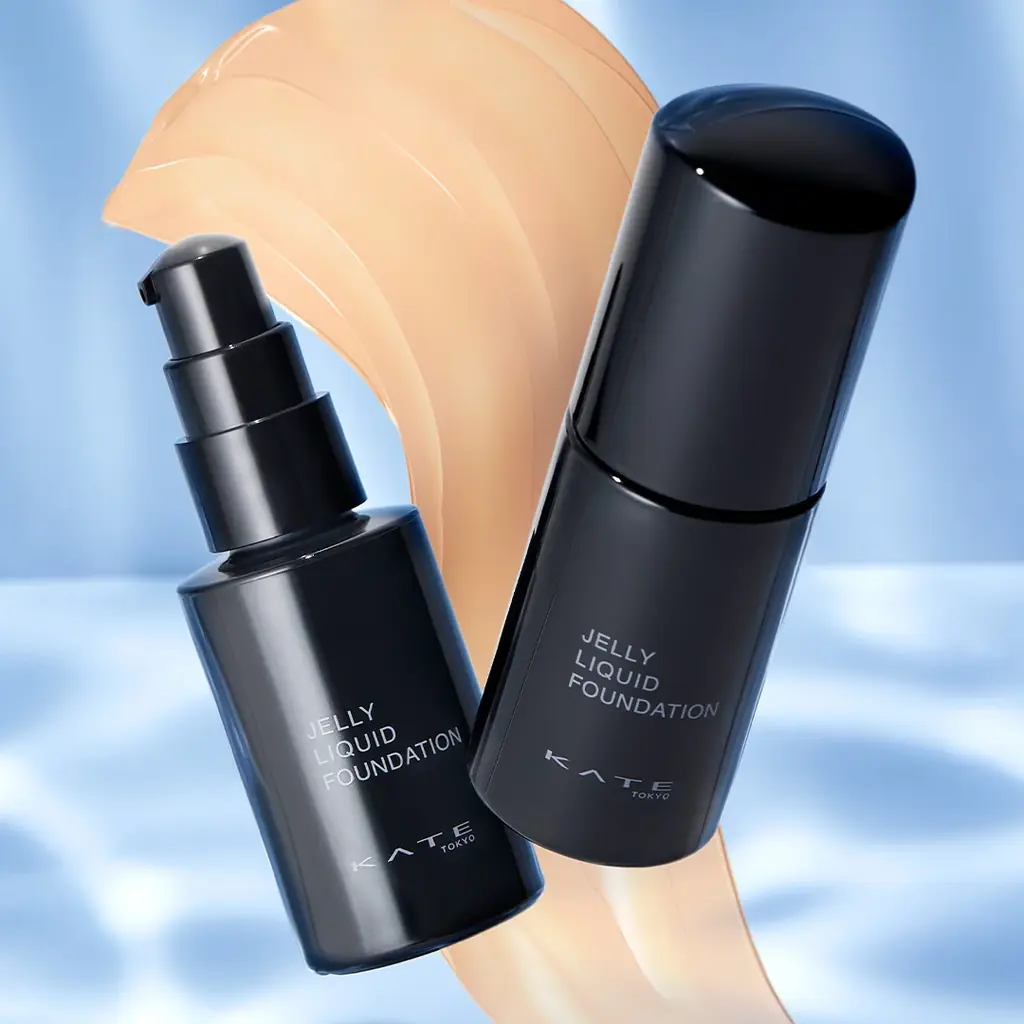 KATE「月夜の海月」からくずれにくい美容液リキッドファンデーション登場。乾燥もテカリも制する“新種”のジュレで、うるおいとどめ、１日中生ツヤ続く。 画像 3