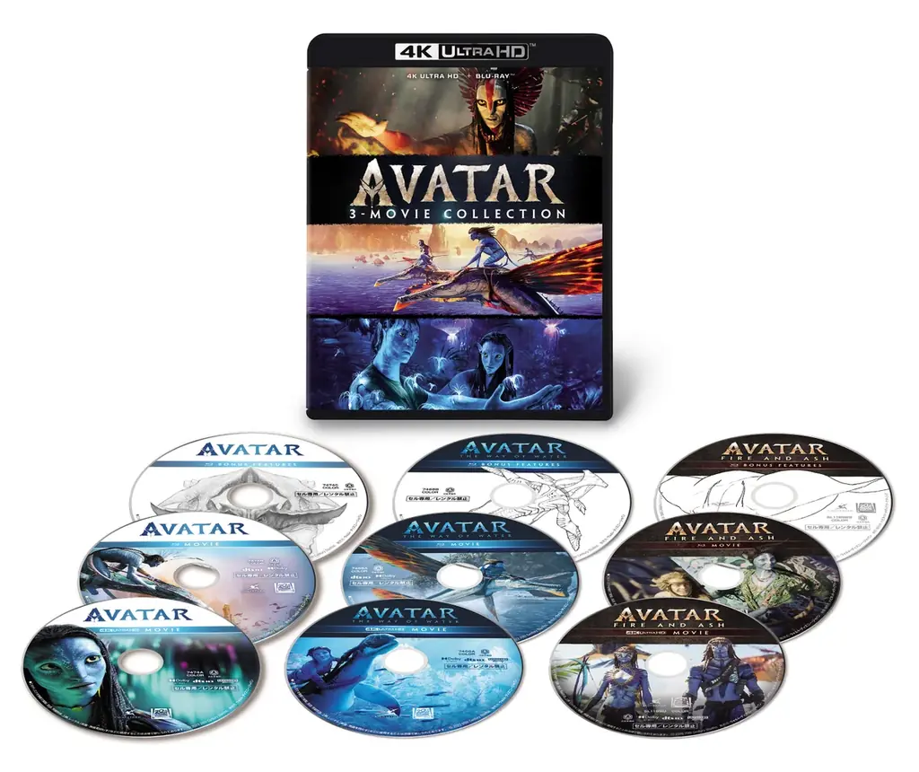 全世界歴代興行収入１位＆３位を誇る、伝説の映画シリーズ。『アバター：ファイヤー・アンド・アッシュ』 7.15（水）ブルーレイ＋DVDセット、４K UHD＋3D＋ブルーレイ セット発売！ 画像 4